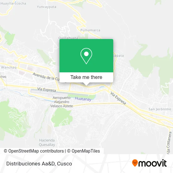 Distribuciones Aa&D map