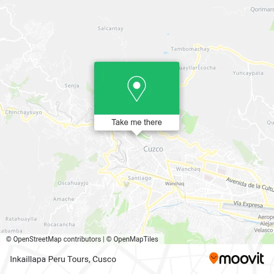 Inkaillapa Peru Tours map