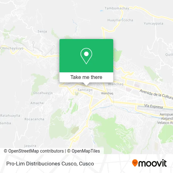 Pro-Lim Distribuciones Cusco map