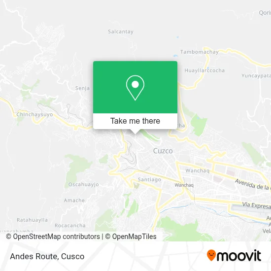 Andes Route map