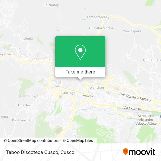 Taboo Discoteca Cusco map