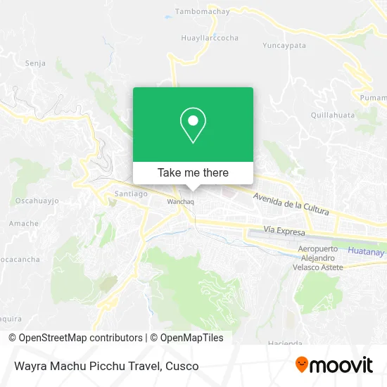 Wayra Machu Picchu Travel map