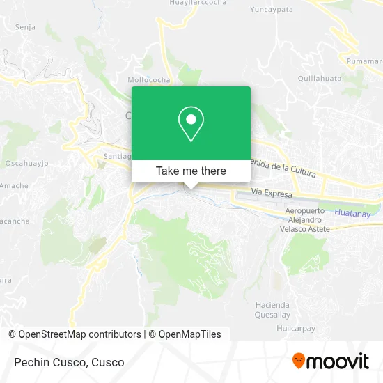 Pechin Cusco map