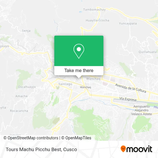 Tours Machu Picchu Best map