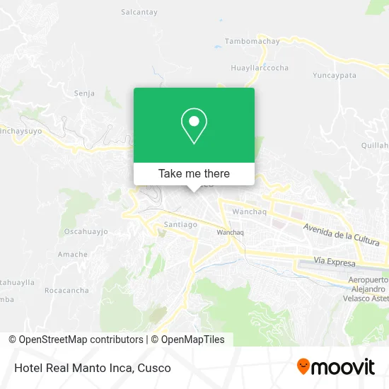 Hotel Real Manto Inca map