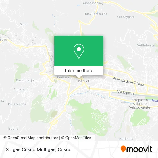 Solgas Cusco Multigas map
