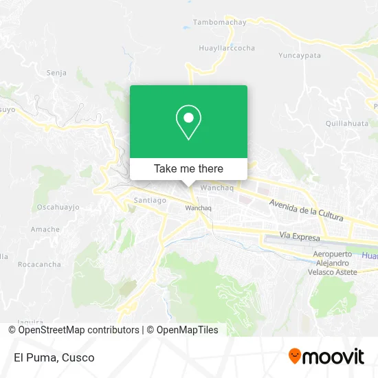 El Puma map