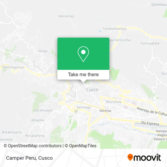 Camper Peru map