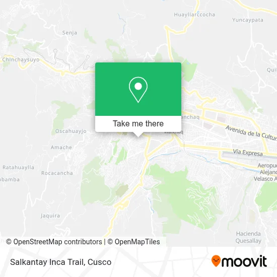 Salkantay Inca Trail map