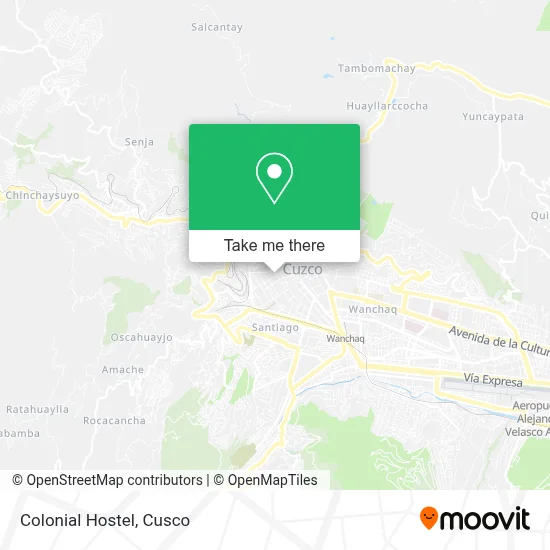 Colonial Hostel map