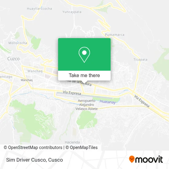 Sim Driver Cusco map