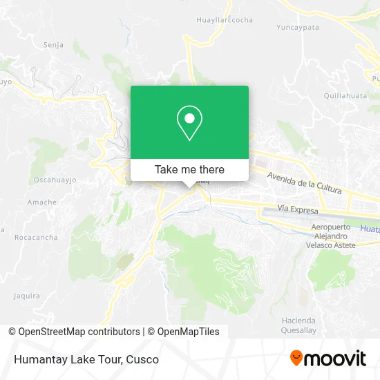 Humantay Lake Tour map