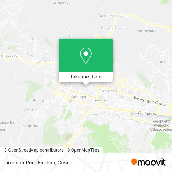 Andean Perú Exploor map