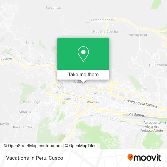 Vacations In Perú map