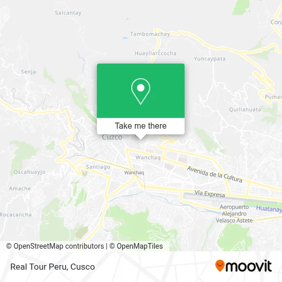 Real Tour Peru map