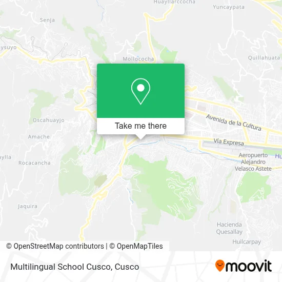 Multilingual School Cusco map