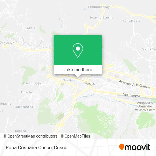Ropa Cristiana Cusco map