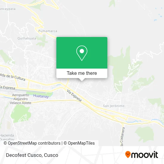 Decofest Cusco map