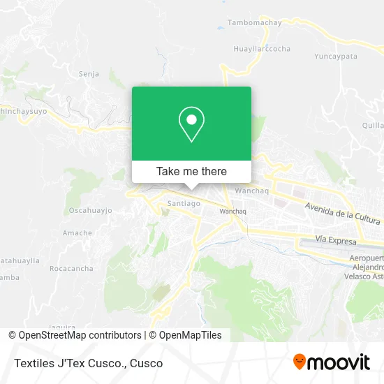 Textiles J'Tex Cusco. map