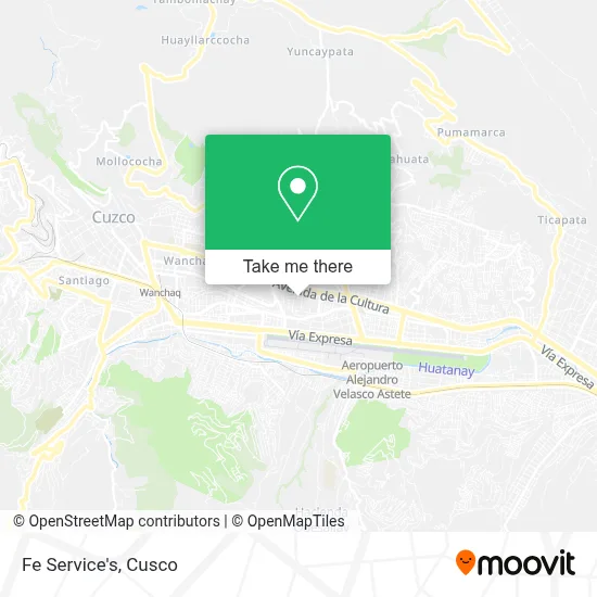 Fe Service's map
