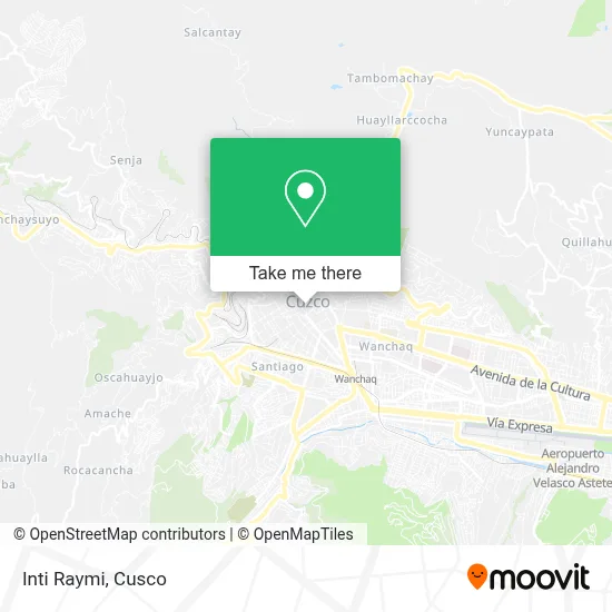 Inti Raymi map