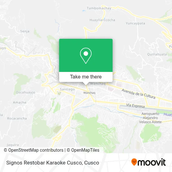 Signos Restobar Karaoke Cusco map