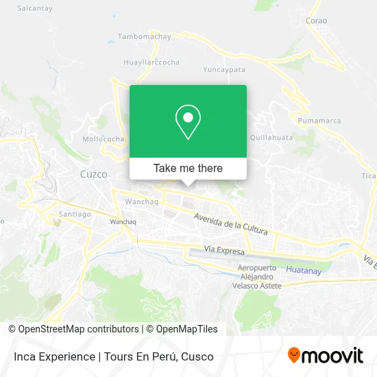 Inca Experience | Tours En Perú map