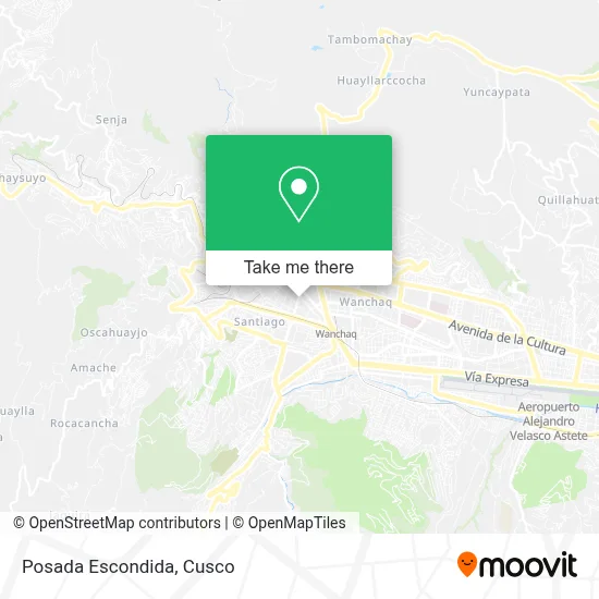 Posada Escondida map