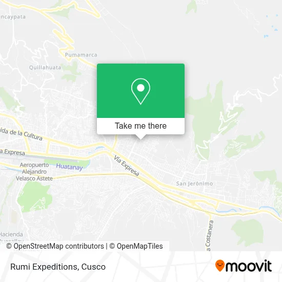 Rumi Expeditions map