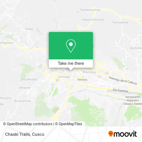 Chaski Trails map