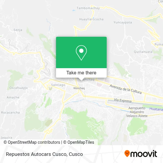 Repuestos Autocars Cusco map