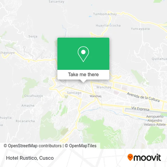 Hotel Rustico map