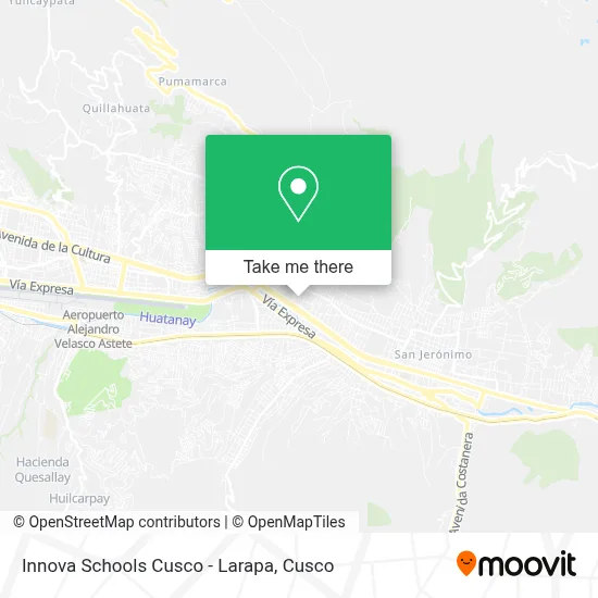 Innova Schools Cusco - Larapa map