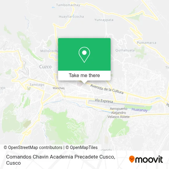 Comandos Chavin Academia Precadete Cusco map