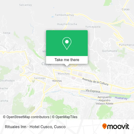 Rituales Inn - Hotel Cusco map