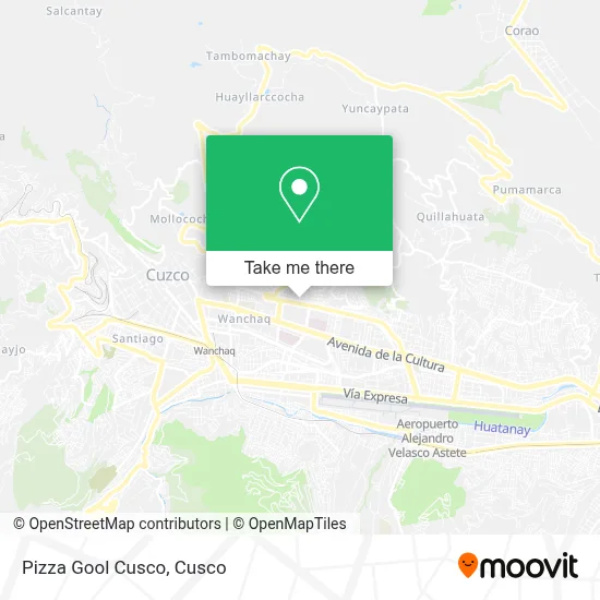 Pizza Gool Cusco map