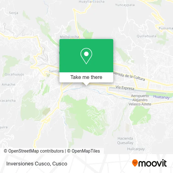 Inversiones Cusco map