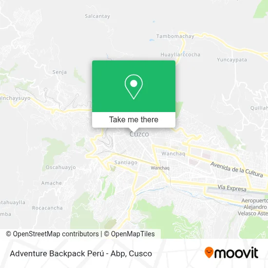 Adventure Backpack Perú - Abp map