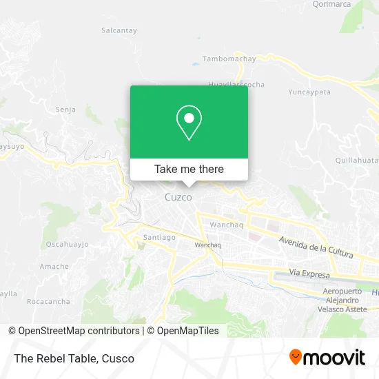 The Rebel Table map