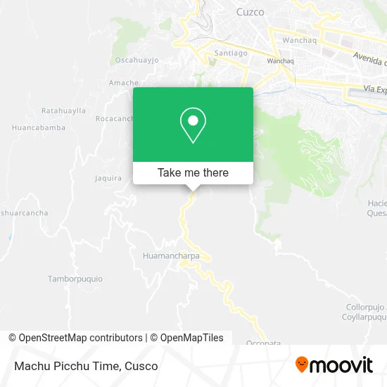 Machu Picchu Time map