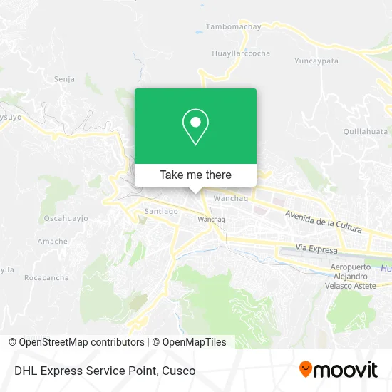 DHL Express Service Point map
