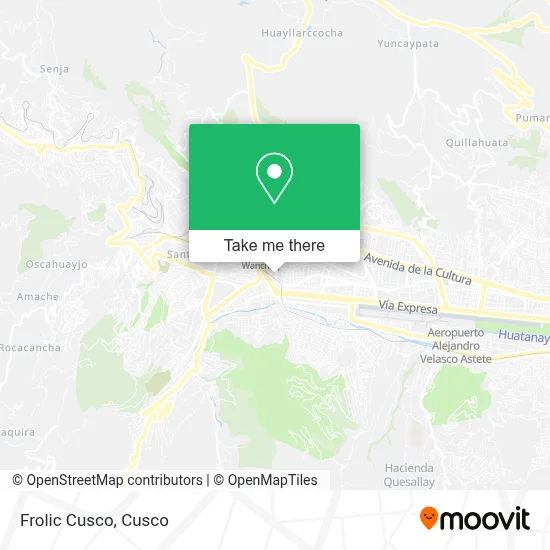 Frolic Cusco map