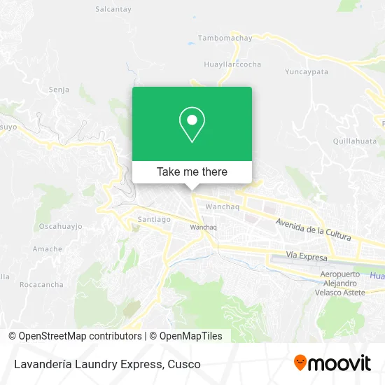 Lavandería Laundry Express map