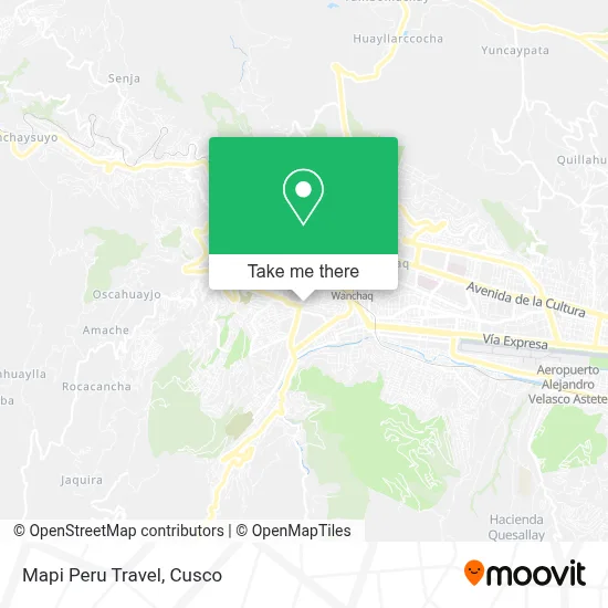 Mapi Peru Travel map