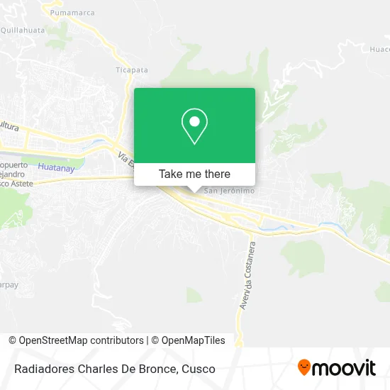 Radiadores Charles De Bronce map
