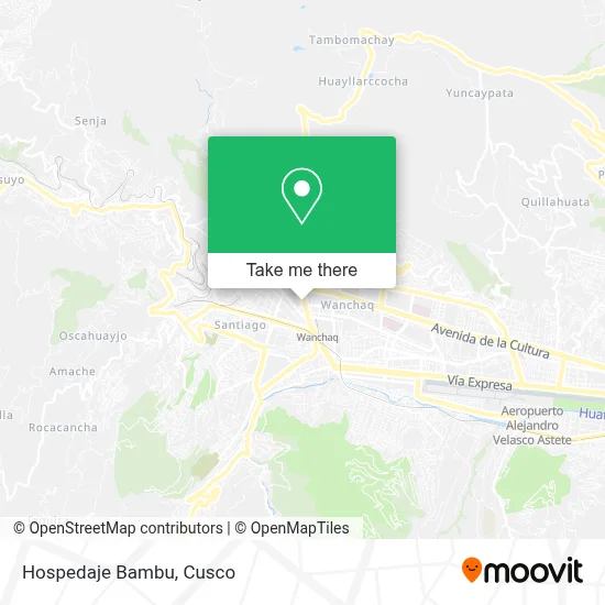 Hospedaje Bambu map
