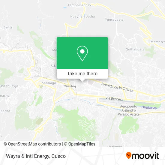 Wayra & Inti Energy map