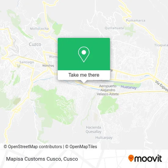 Mapisa Customs Cusco map