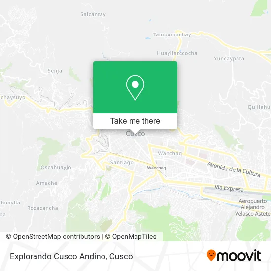 Explorando Cusco Andino map