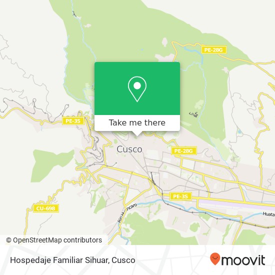 Mapa de Hospedaje Familiar Sihuar